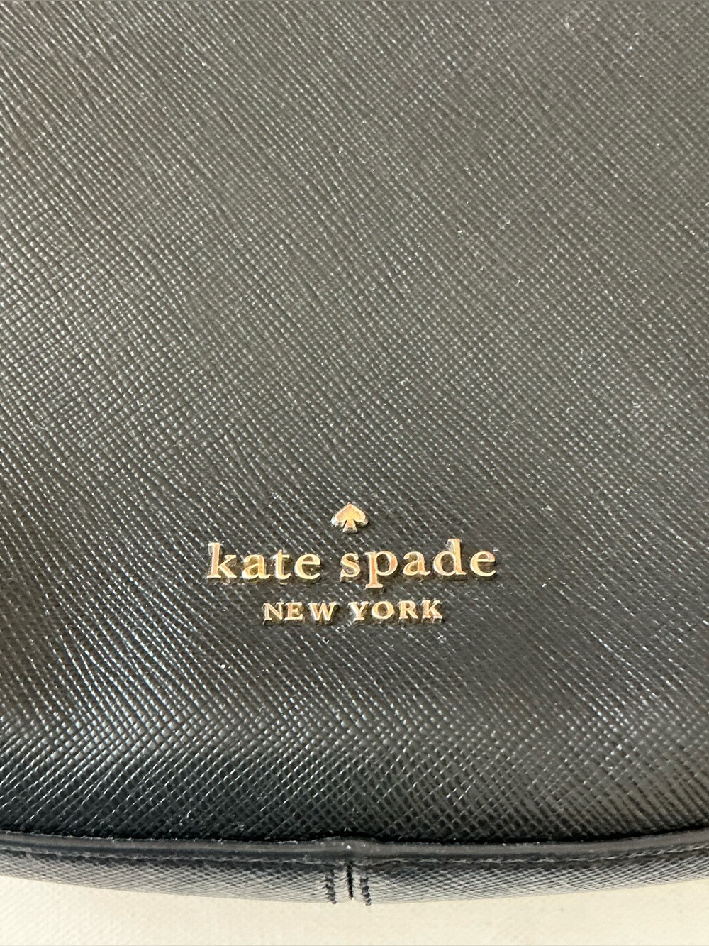 Kate Spade New York Black Saffiano Leather Mini Shoulder Bag Purse - Picture 6 of 15